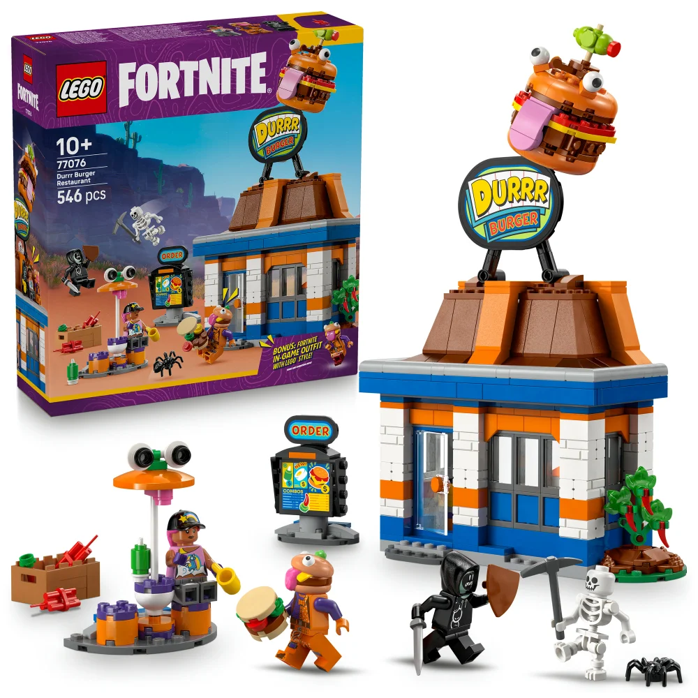 LEGO® Fortnite® Durrr Burger Restaurant Video Game Toy 77076 Afbeelding 1