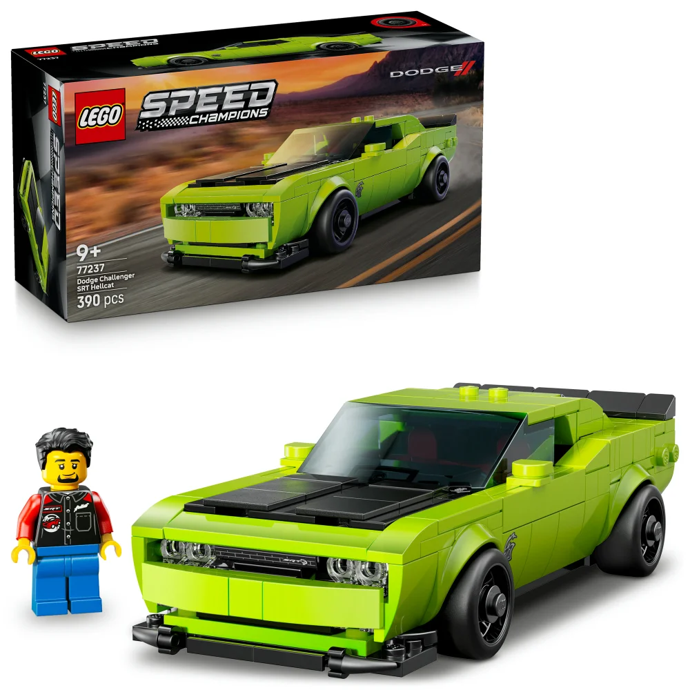 LEGO® Speed Champions Dodge Challenger SRT Hellcat Sports Car Toy 77237 Afbeelding 1