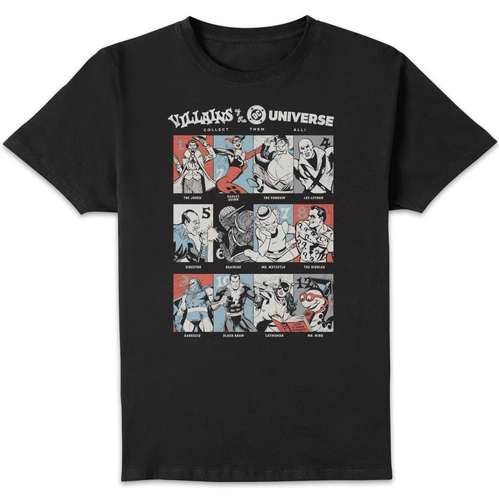 DC Comics Justice League Villains Of The DC Universe Unisex T-Shirt - Black - S Afbeelding 1