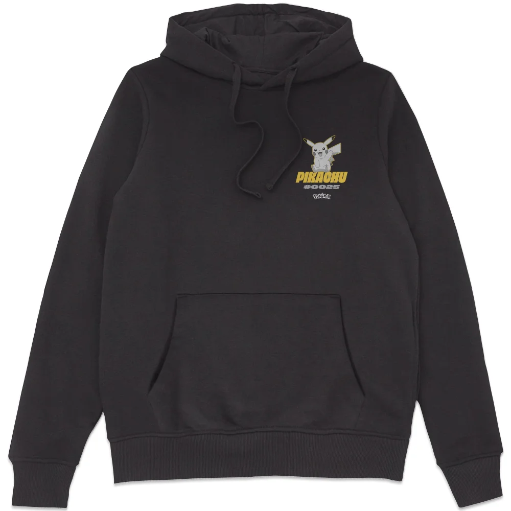 Pokémon Pikachu #0025 Unisex Hoodie - Black - XL Afbeelding 1