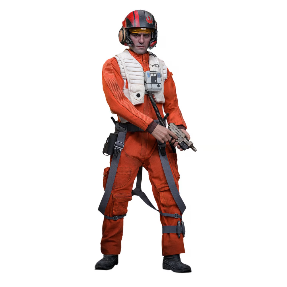 Hot Toys Star Wars The Force Awakens 1/6 Poe Dameron Figure Afbeelding 1