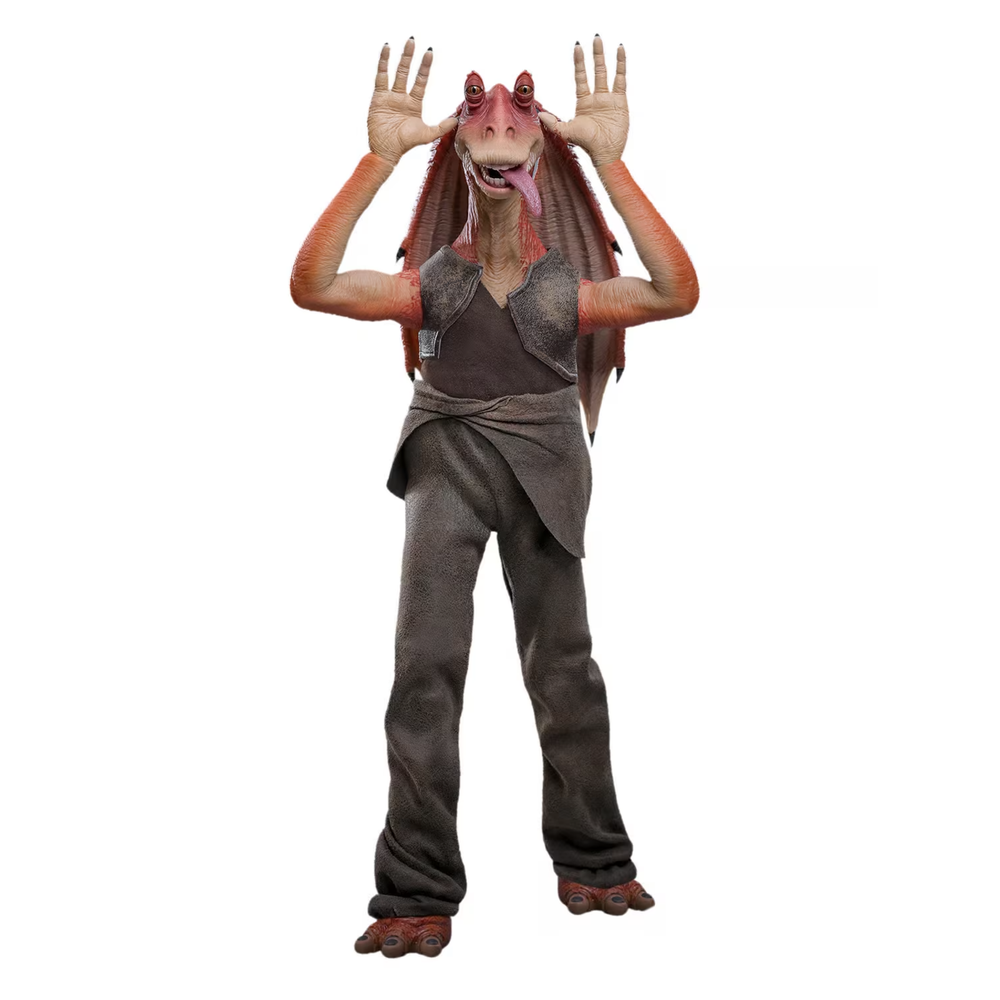 Hot Toys Star Wars The Phantom Menace 1/6 Jar Jar Binks Figure Afbeelding 1