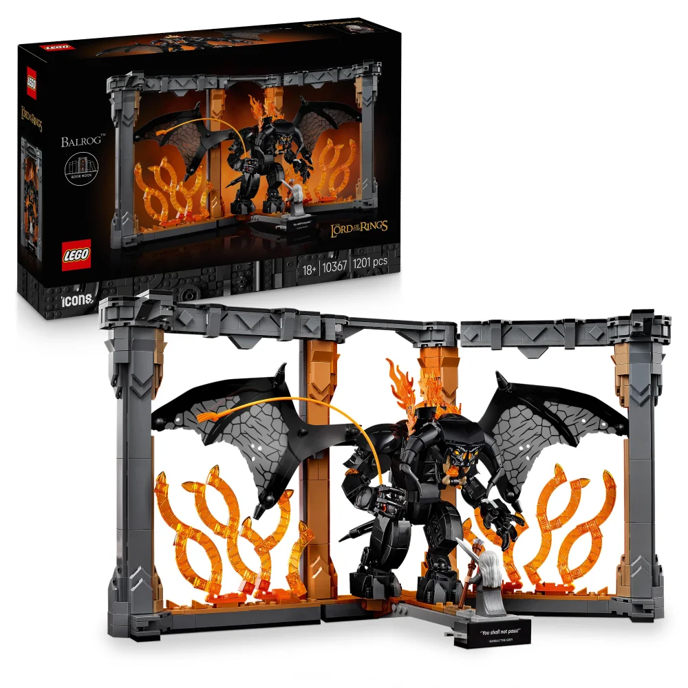 LEGO Icons The Lord of the Rings: Balrog Book Nook Set 10367 Afbeelding 1