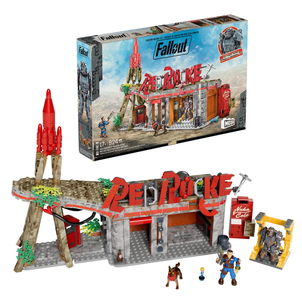 MEGA Fallout Red Rocket Truck Stop Building Set Afbeelding 1