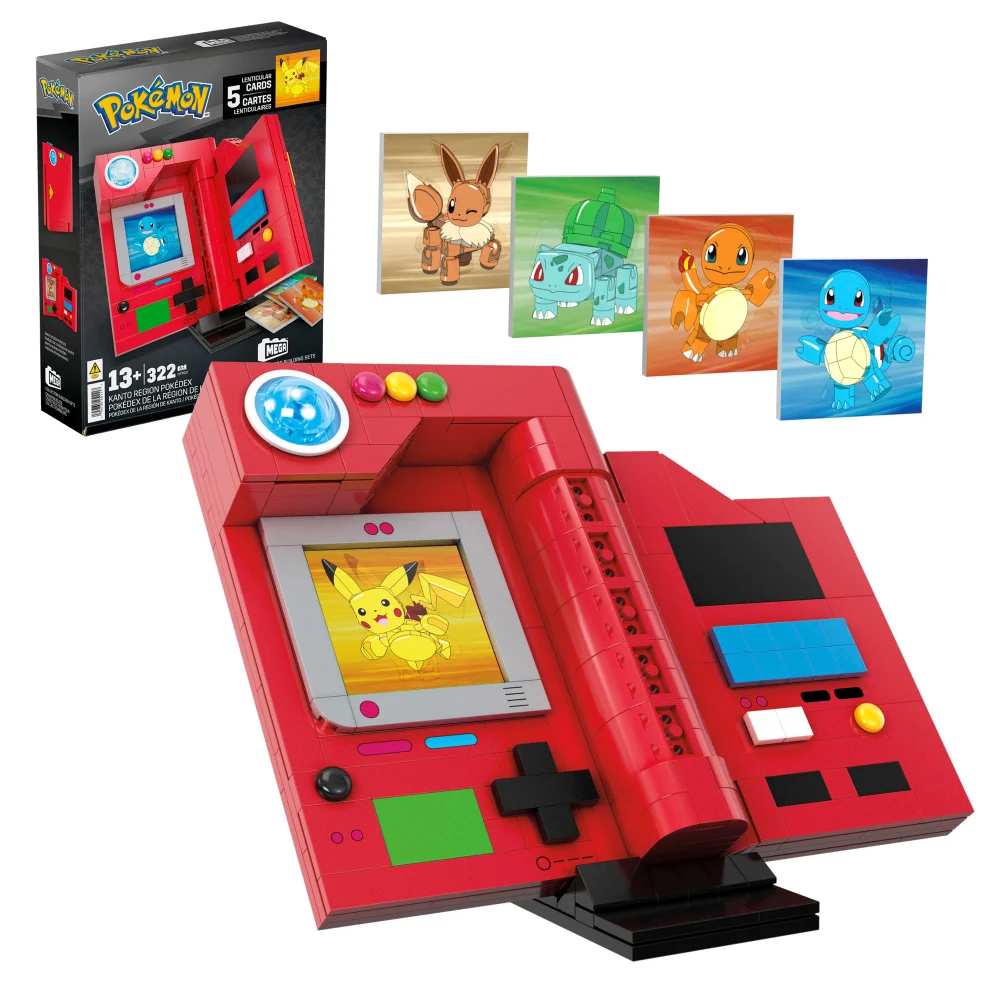 MEGA Pokémon Kanto Pokédex Building Set Afbeelding 1
