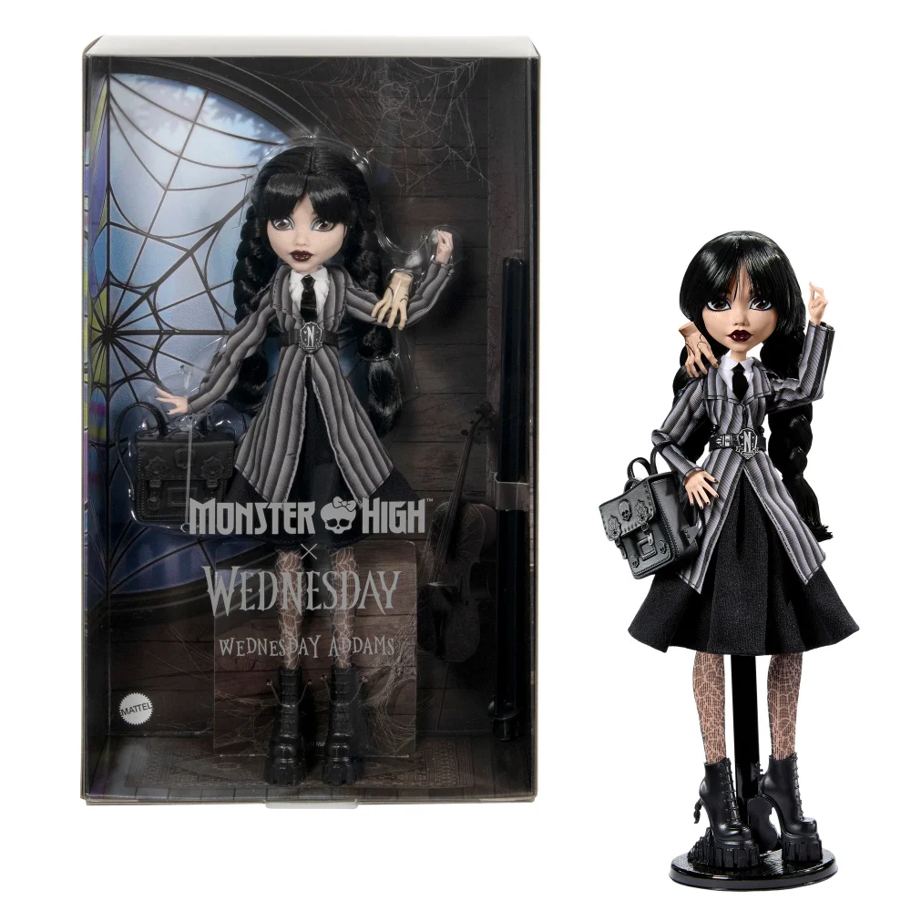 Monster High Wednesday: Wednesday Addams Collectible Doll Afbeelding 1