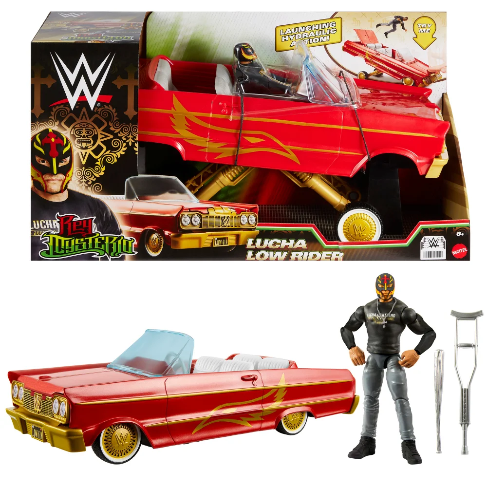WWE 6" Rey Mysterio Lucha Low Rider Vehicle Afbeelding 1