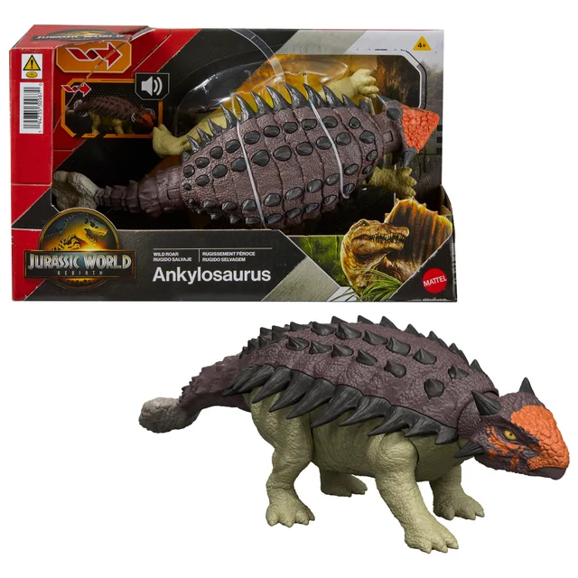 Jurassic World Saga Wild Roar: Ankylosaurus Dinosaur Figure