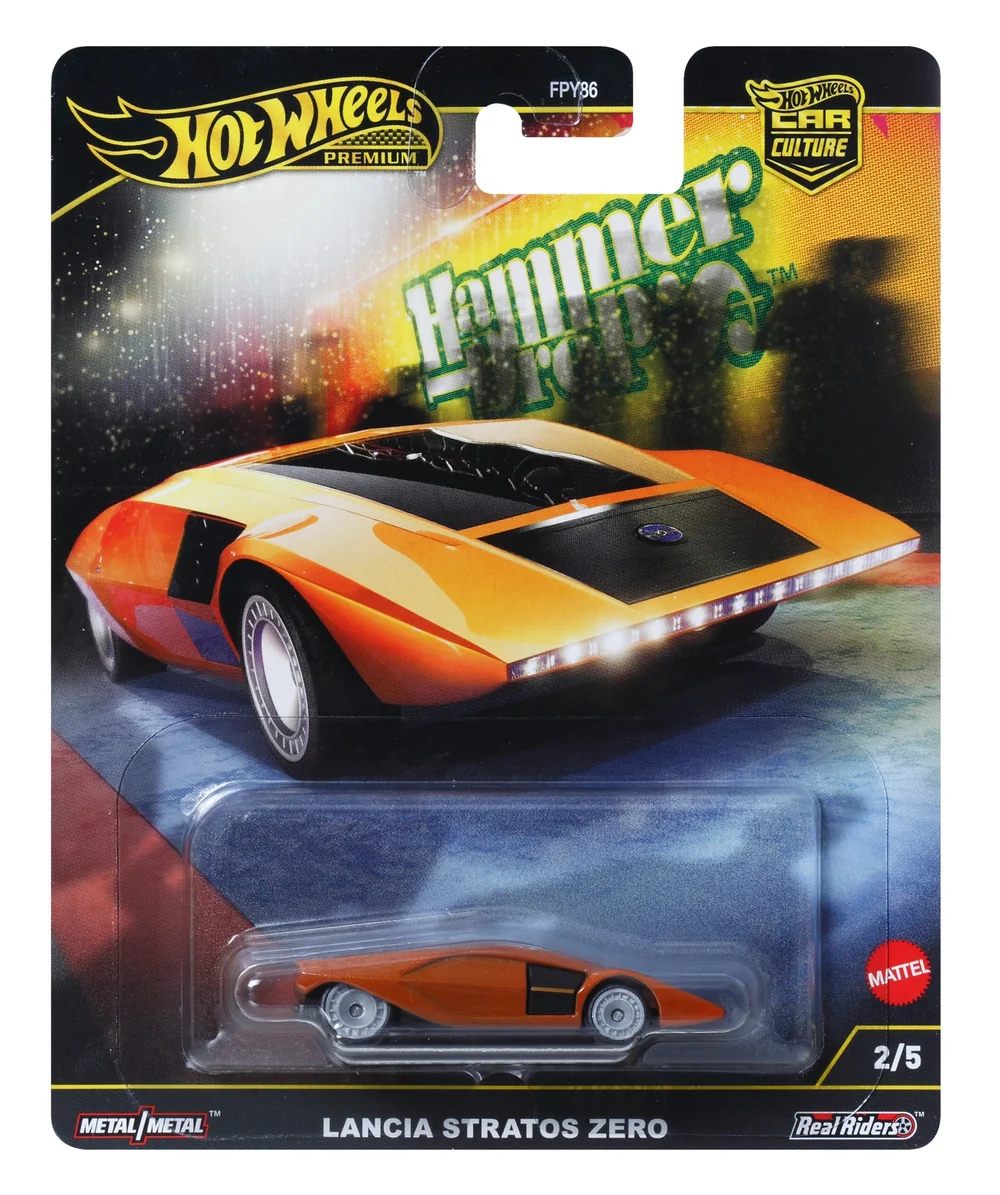 Hot Wheels Premium Car Hammer Drop Lancia Stratos Zero Afbeelding 1