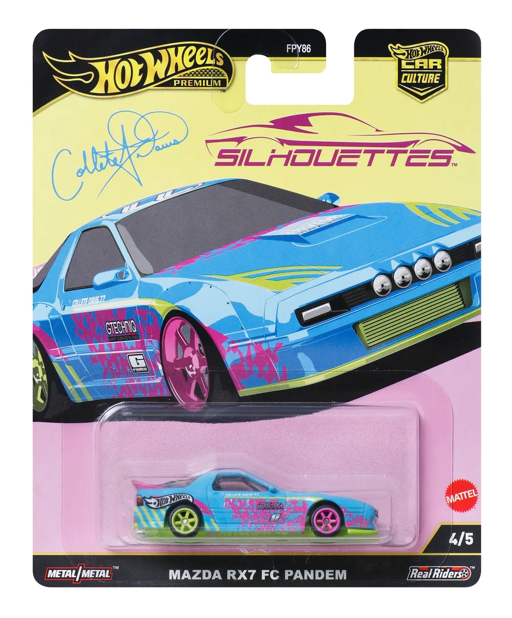 Hot Wheels Premium Car Silhouettes Mazda RX7 FC Pandem Afbeelding 1