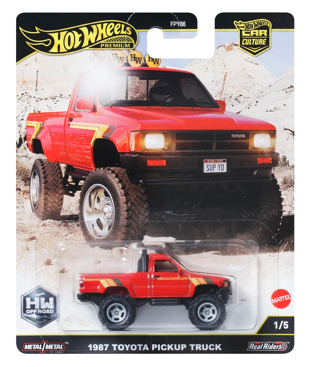 Hot Wheels Premium Car Off Road 1987 Toyota Pickup Truck Afbeelding 1