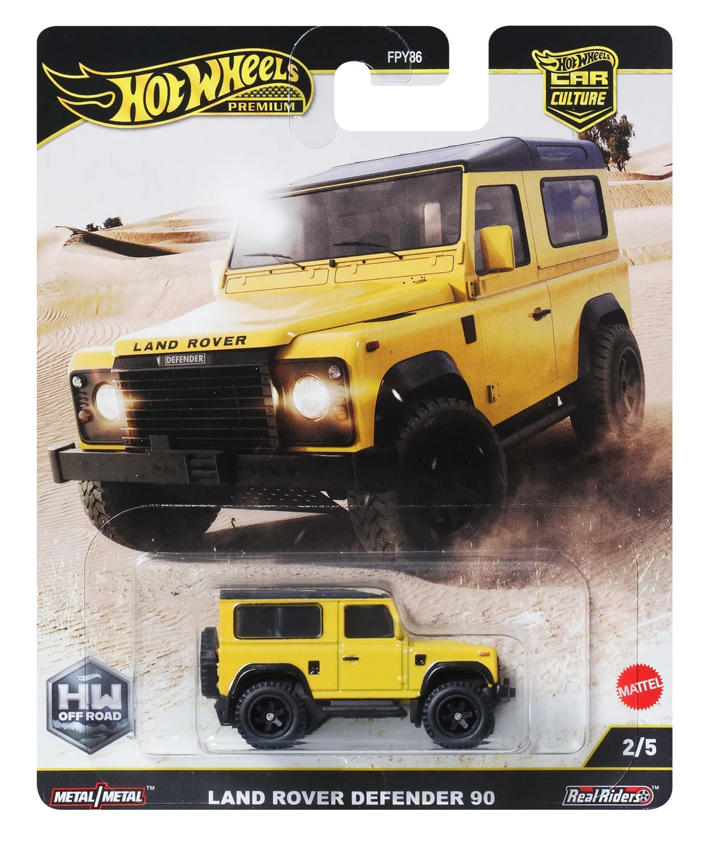 Hot Wheels Premium Car Off Road Land Rover Defender 90 Afbeelding 1
