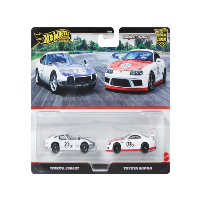 Hot Wheels Premium 2-Pack 2025 Mix 3 Toyota Supra & Toyota 2000 GT