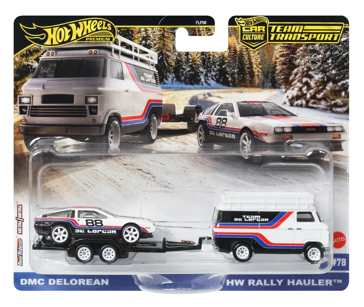 Hot Wheels Premium Team Transport Mix 2 DeLorean DMC12 Afbeelding 1