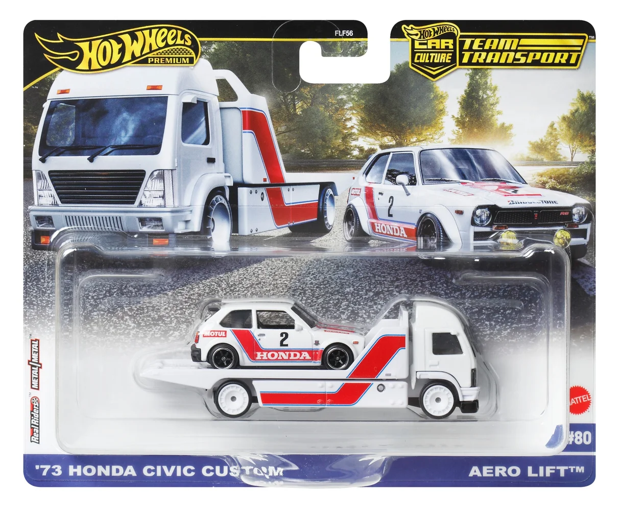 Hot Wheels Premium Team Transport Mix 3 73 Honda Civic Custom Afbeelding 1