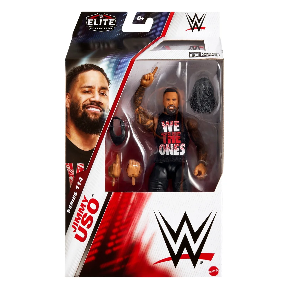 WWE Elite Series 114 Jimmy Uso Action Figure (6") (Chase Available) Afbeelding 1