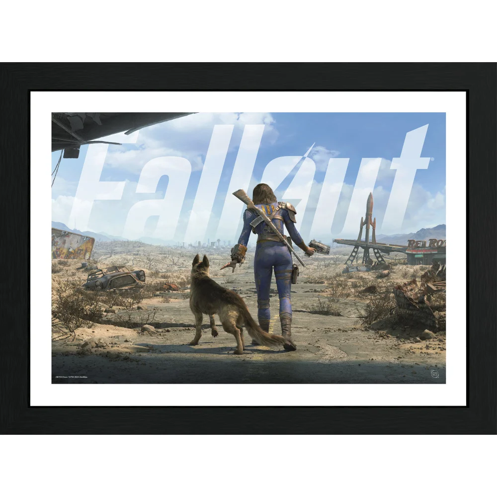 Fallout Female Sole Survivor 30 x 40cm Framed Collector Print Afbeelding 1