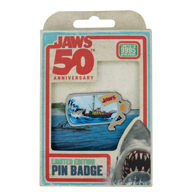 Jaws 50th Anniversary Ship in Bottle Pin Badge