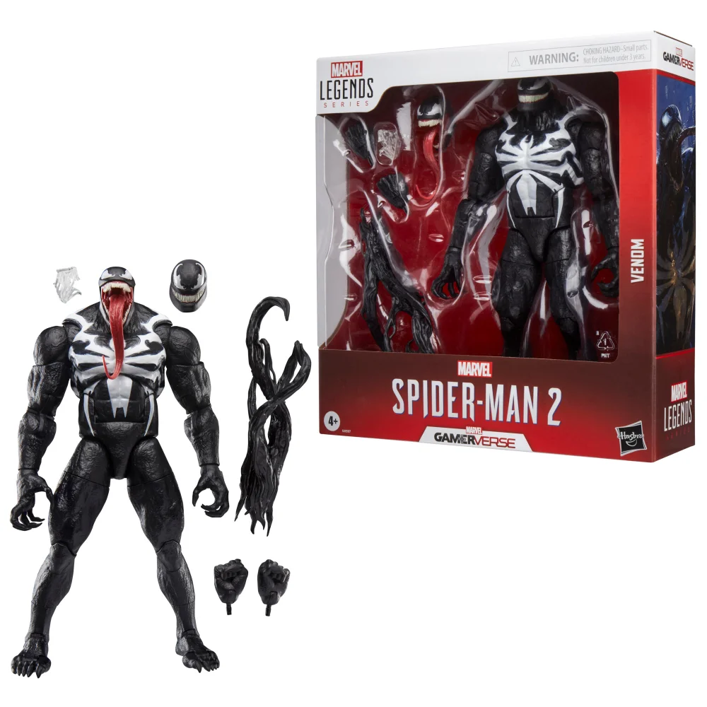 Hasbro Marvel Legends Series Gamerverse Venom, Spider-Man 2 Video Game 6" Scale Action Figure Afbeelding 1