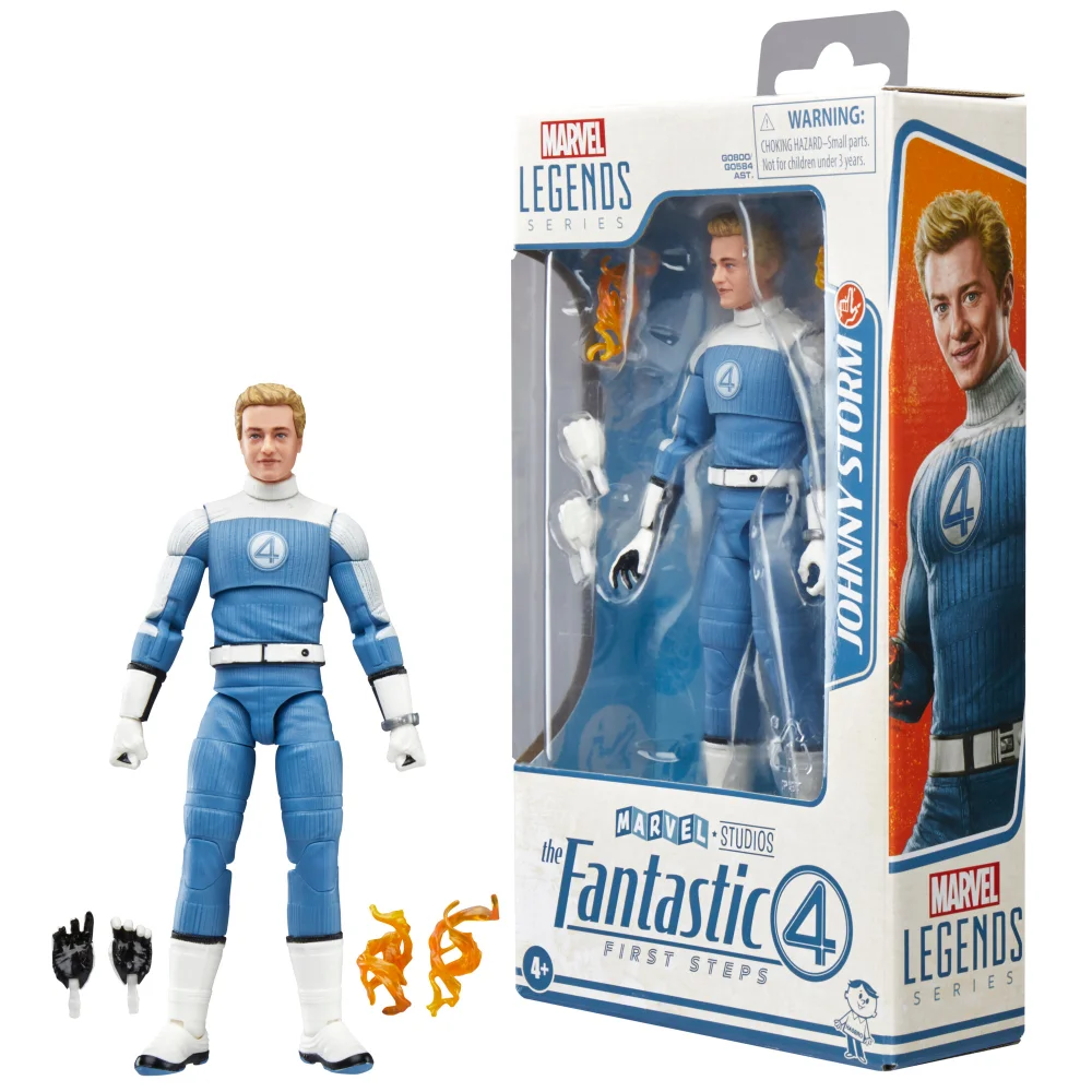 Hasbro Marvel Legends Series Johnny Storm, The Fantastic Four: First Steps 6" Action Figure Afbeelding 1