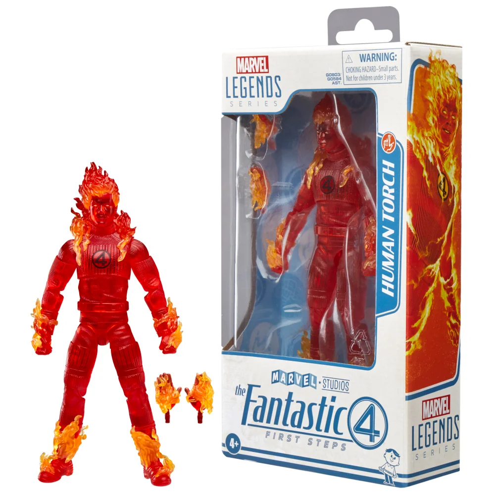 Hasbro Marvel Legends Series Human Torch, The Fantastic Four: First Steps 6" Action Figure Afbeelding 1
