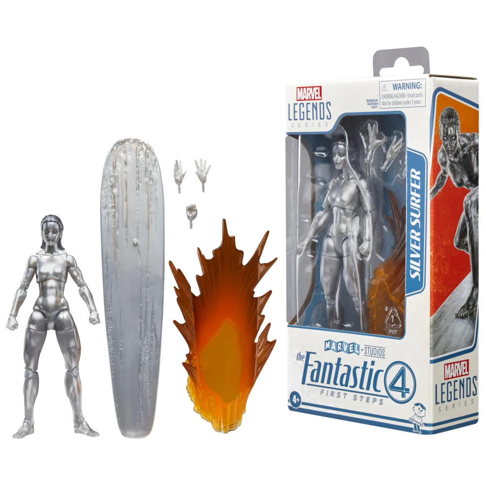 Hasbro Marvel Legends Series Silver Surfer, The Fantastic Four: First Steps 6" Action Figure Afbeelding 1