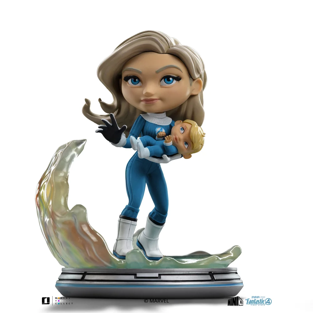 Iron Studios Fantastic Four Invisible Woman and Franklin MiniCo Figure Afbeelding 1