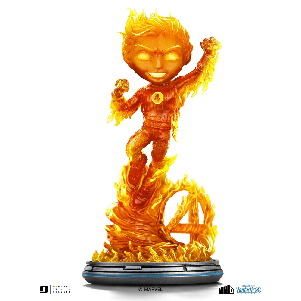 Iron Studios Fantastic Four Human Torch MiniCo Figure Afbeelding 1