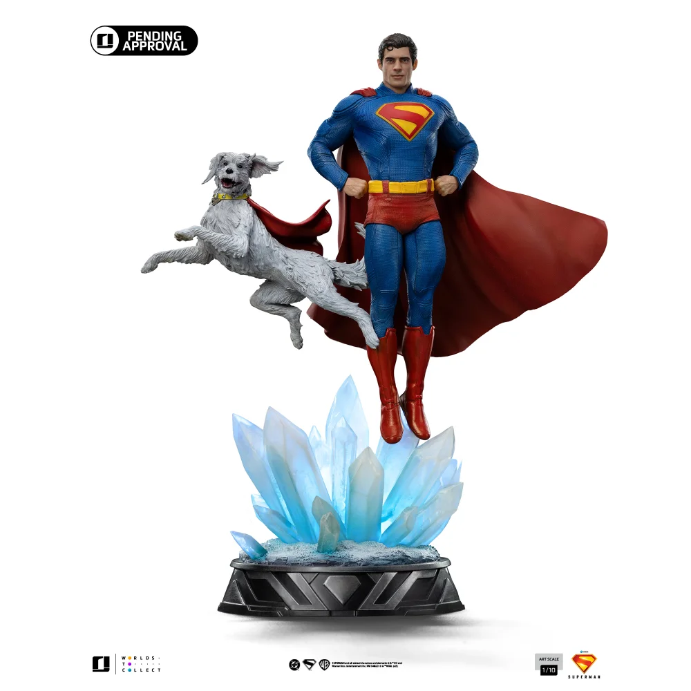 Iron Studios Superman Legacy Superman & Krypto Art Scale 1/10 Statue Afbeelding 1