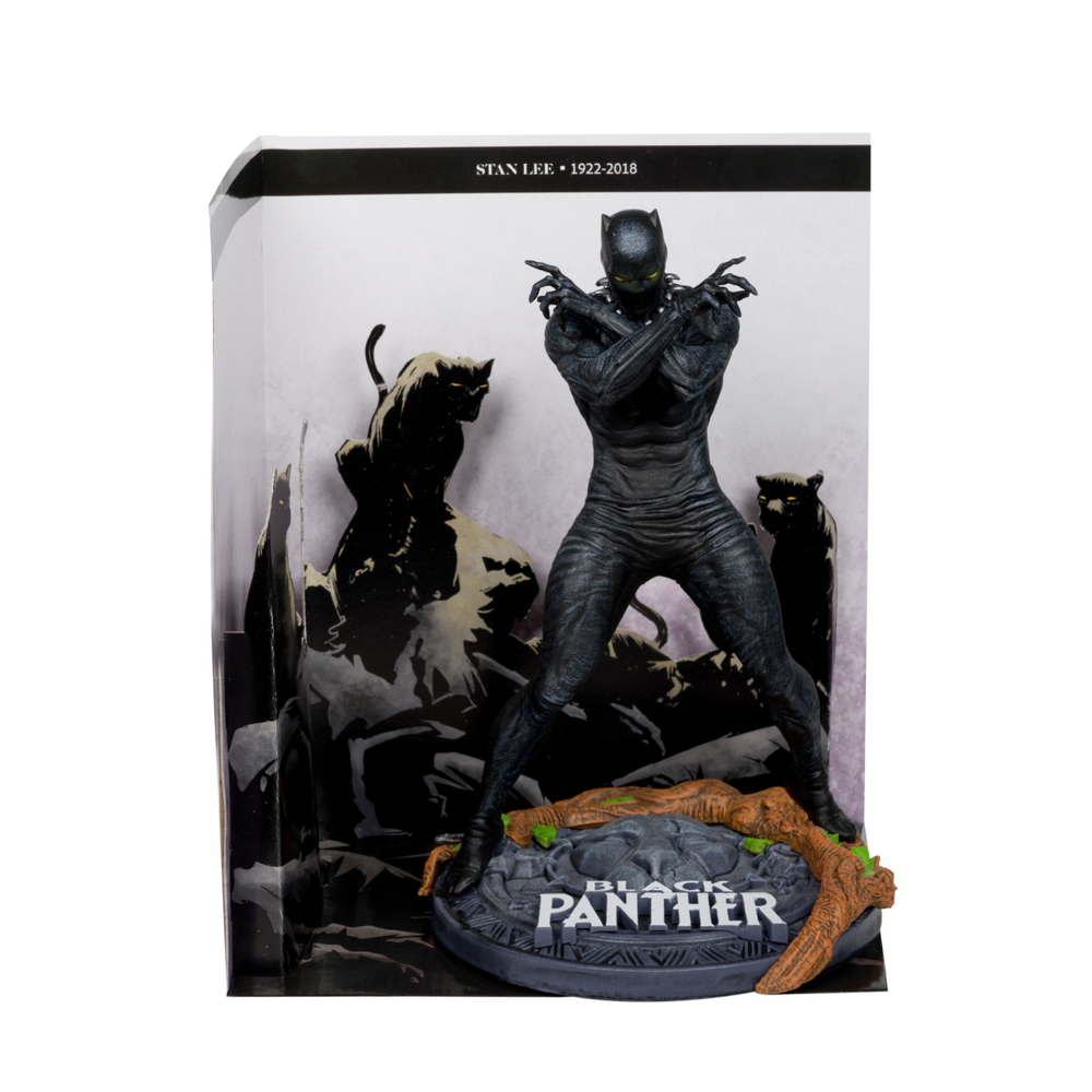 McFarlane Toys Marvel Black Panther 1:10th Scale Collectible with Scene (Marvel Knights #4) Afbeelding 1