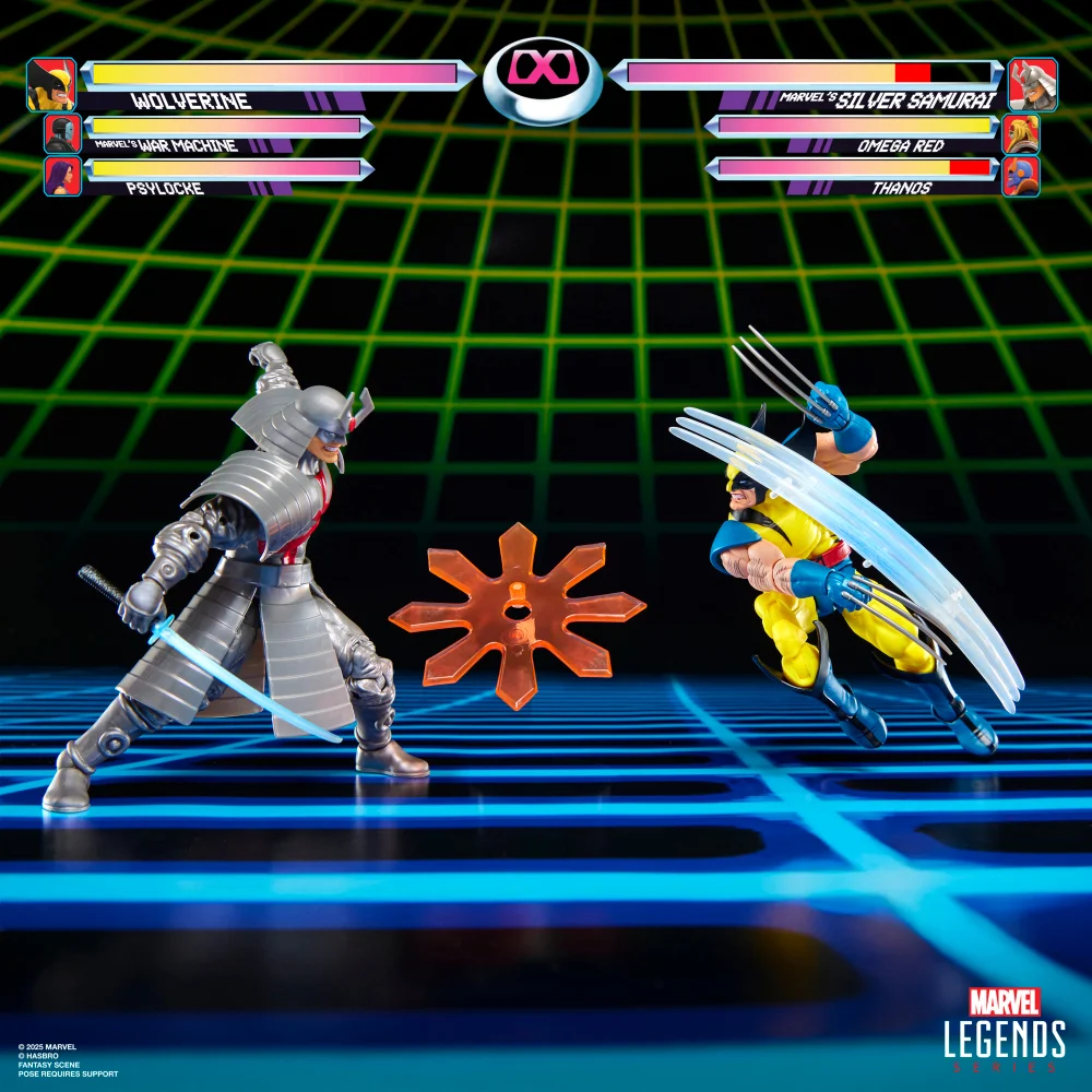 Hasbro Marvel Legends Series Gamerverse Wolverine vs Marvel's Silver Samurai 6-Inch Action Figures Afbeelding 1