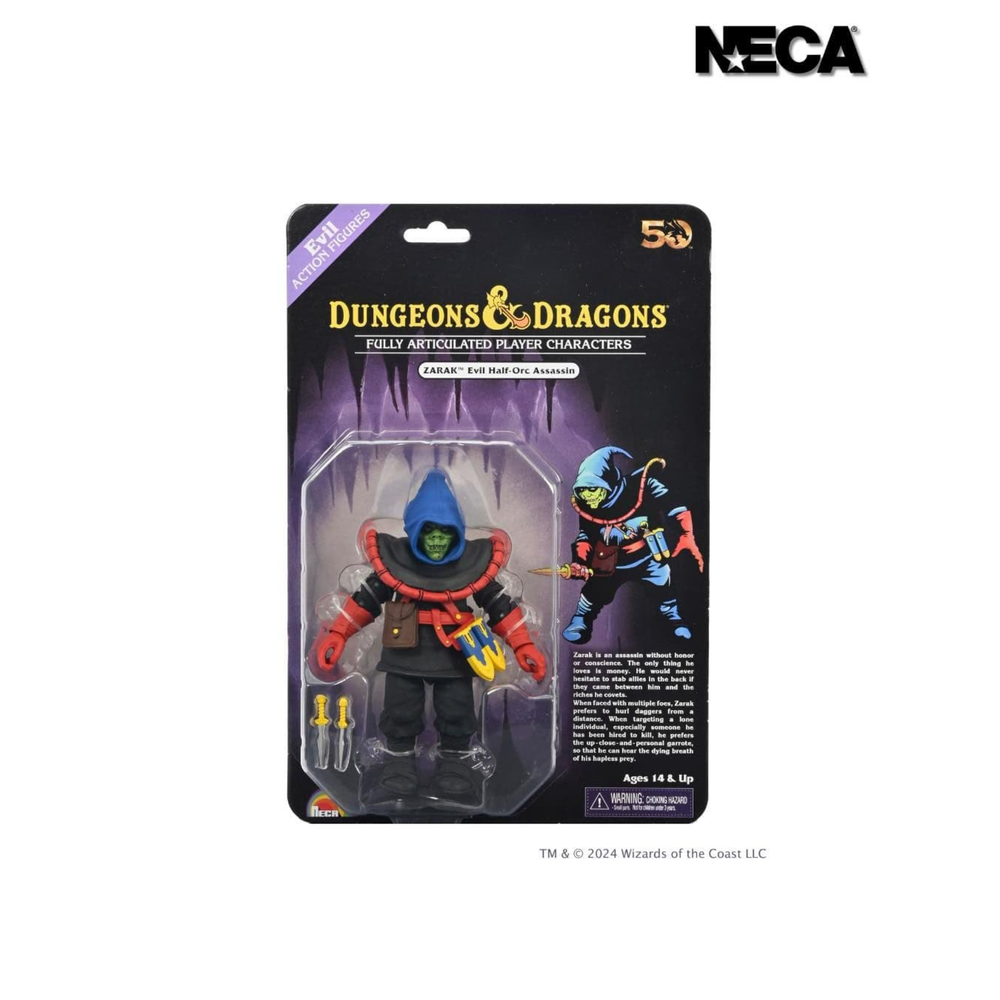 NECA D&D 50th Anniversary - Zarak 7in Scale Figure Afbeelding 1