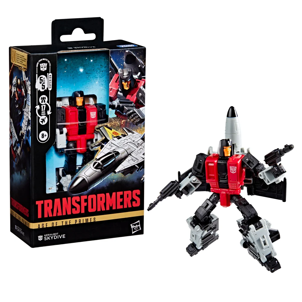 Hasbro Transformers Toys Age of the Primes Aerialbot Skydive 5.5" Action Figure, 8+ Afbeelding 1
