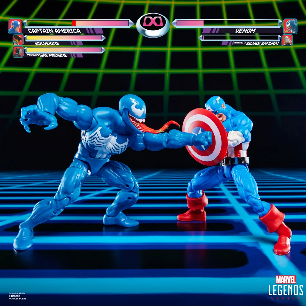 Hasbro Marvel Legends Series Gamerverse Captain America vs Venom 6-Inch Action Figures Afbeelding 1