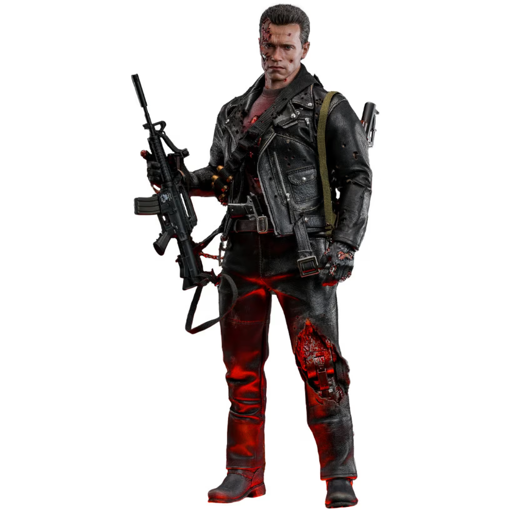 Hot Toys Terminator 1/6 T-800 Terminator Battle Damaged Version 2.0 Afbeelding 1