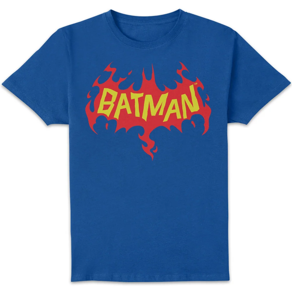 DC Comics Batman Flame Unisex T-Shirt - Blue - S Afbeelding 1