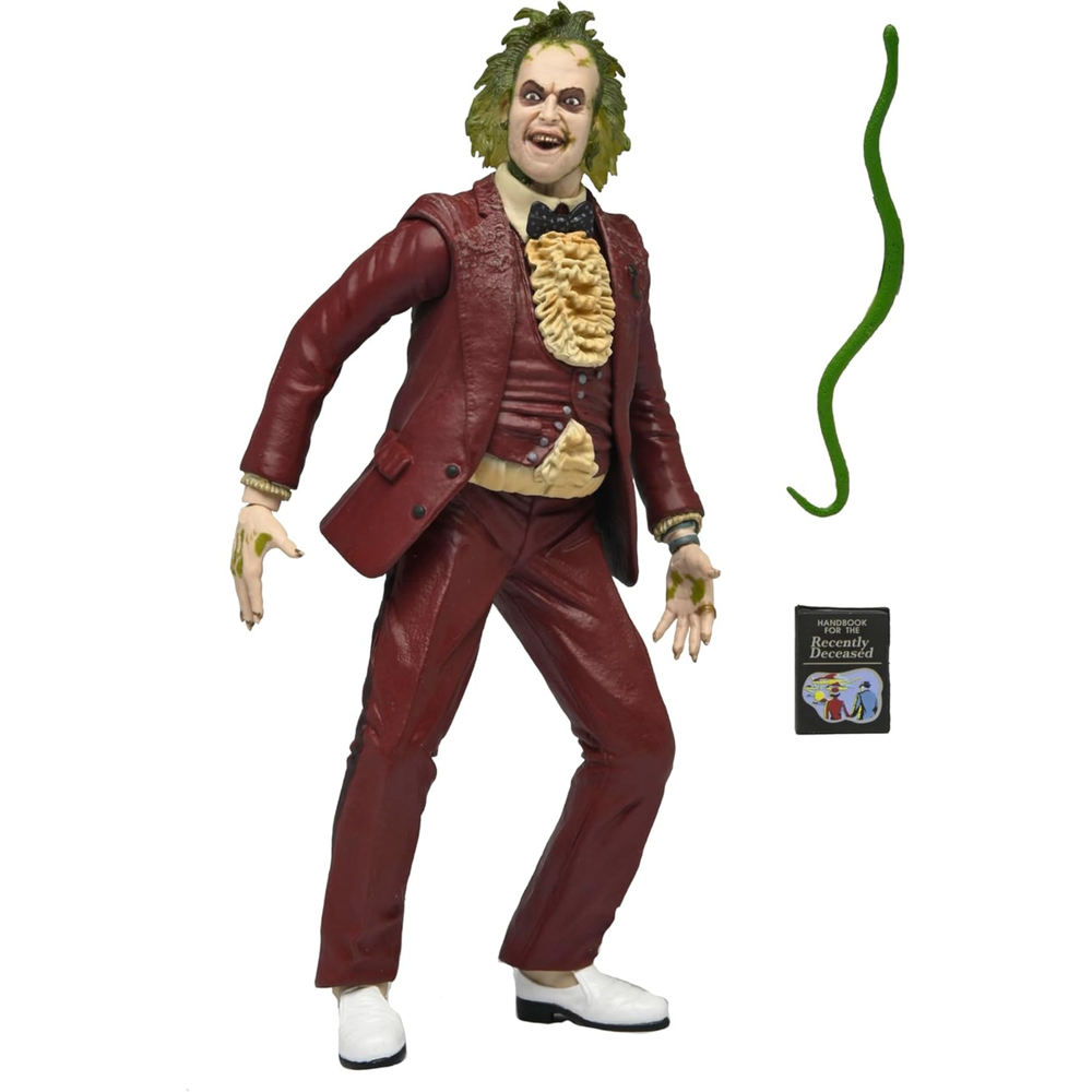 NECA Beetlejuice 7" Figure Red Tuxedo Beetlejuice Afbeelding 1