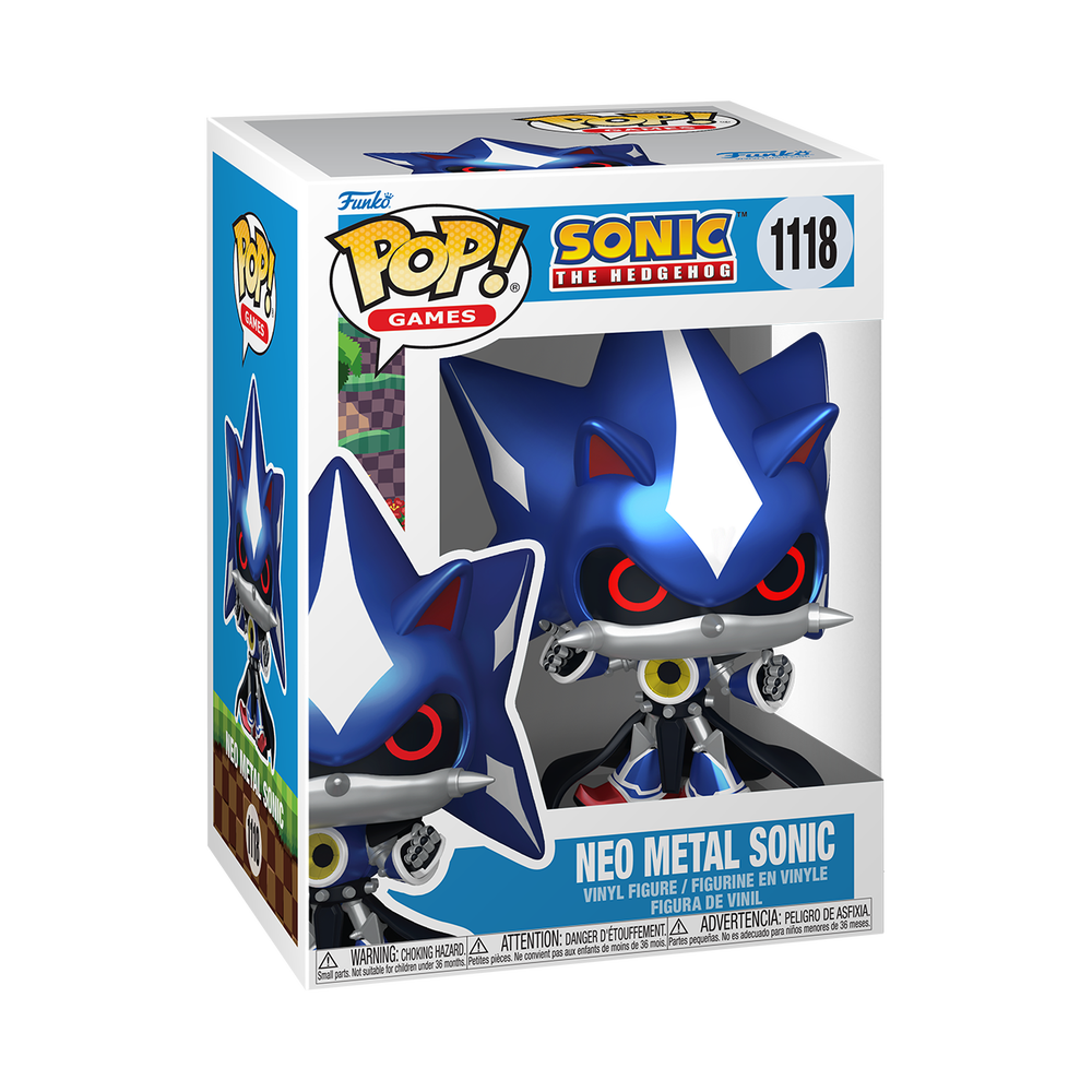 Sonic Neo Metal Sonic (Metallic) Funko Pop! Vinyl Afbeelding 1