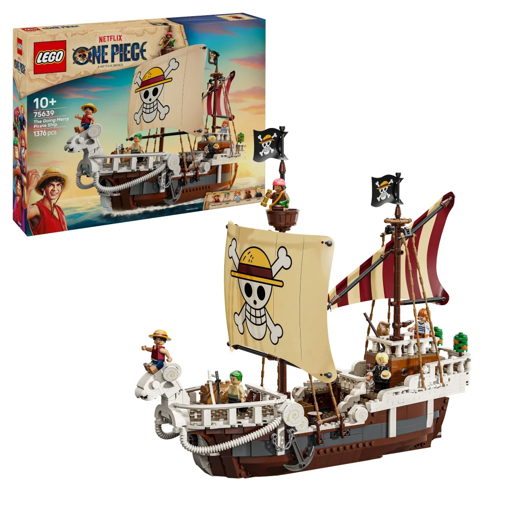 LEGO® ONE PIECE The Going Merry Pirate Ship, Boat Set Building Toy 75639 Afbeelding 1
