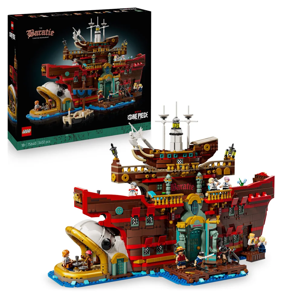 LEGO® ONE PIECE The Baratie Floating Restaurant, Anime Gift Model Kit 75640 Afbeelding 1