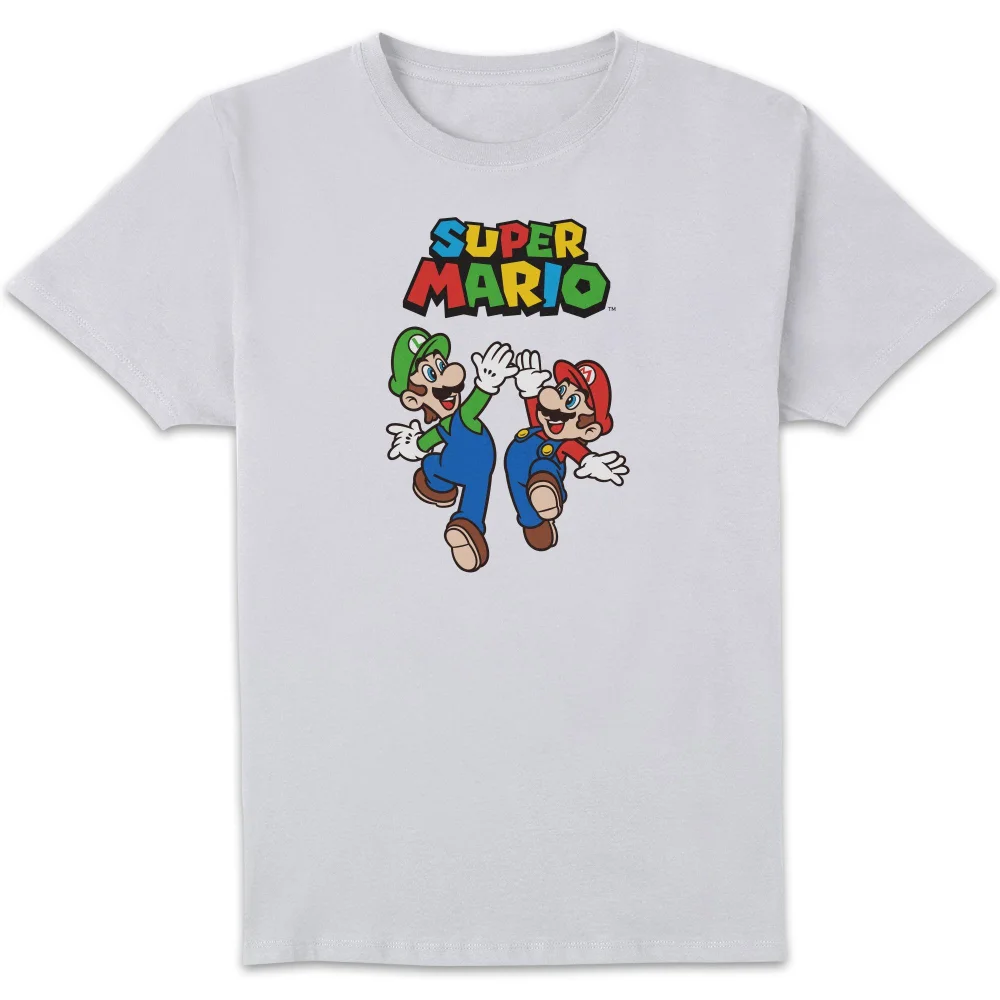 Nintendo Super Mario And Luigi Unisex T-Shirt - White - S Afbeelding 1