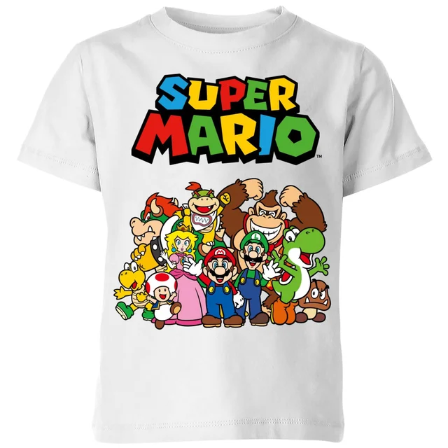 Nintendo Super Mario Squad Kids' T-Shirt - White