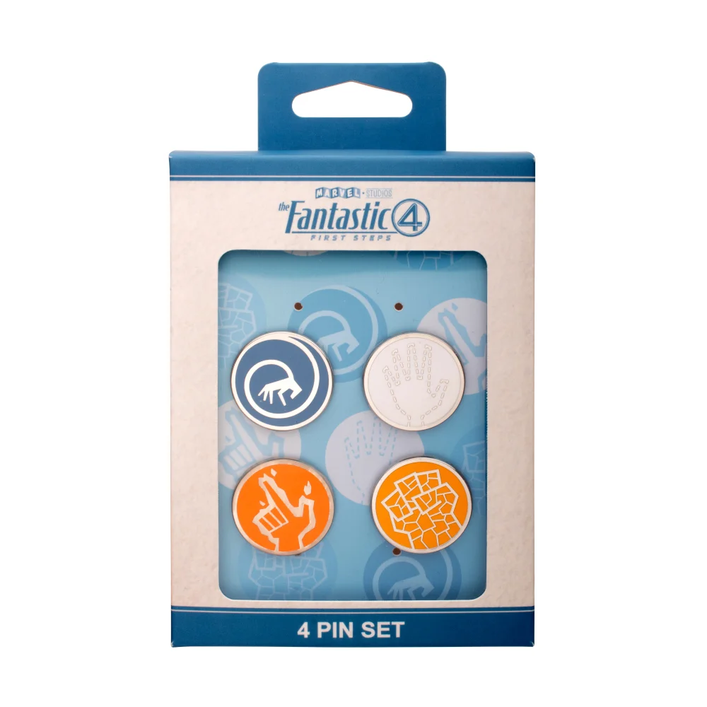 The Fantastic Four: First Steps Symbols Enamel Pin Set Afbeelding 1