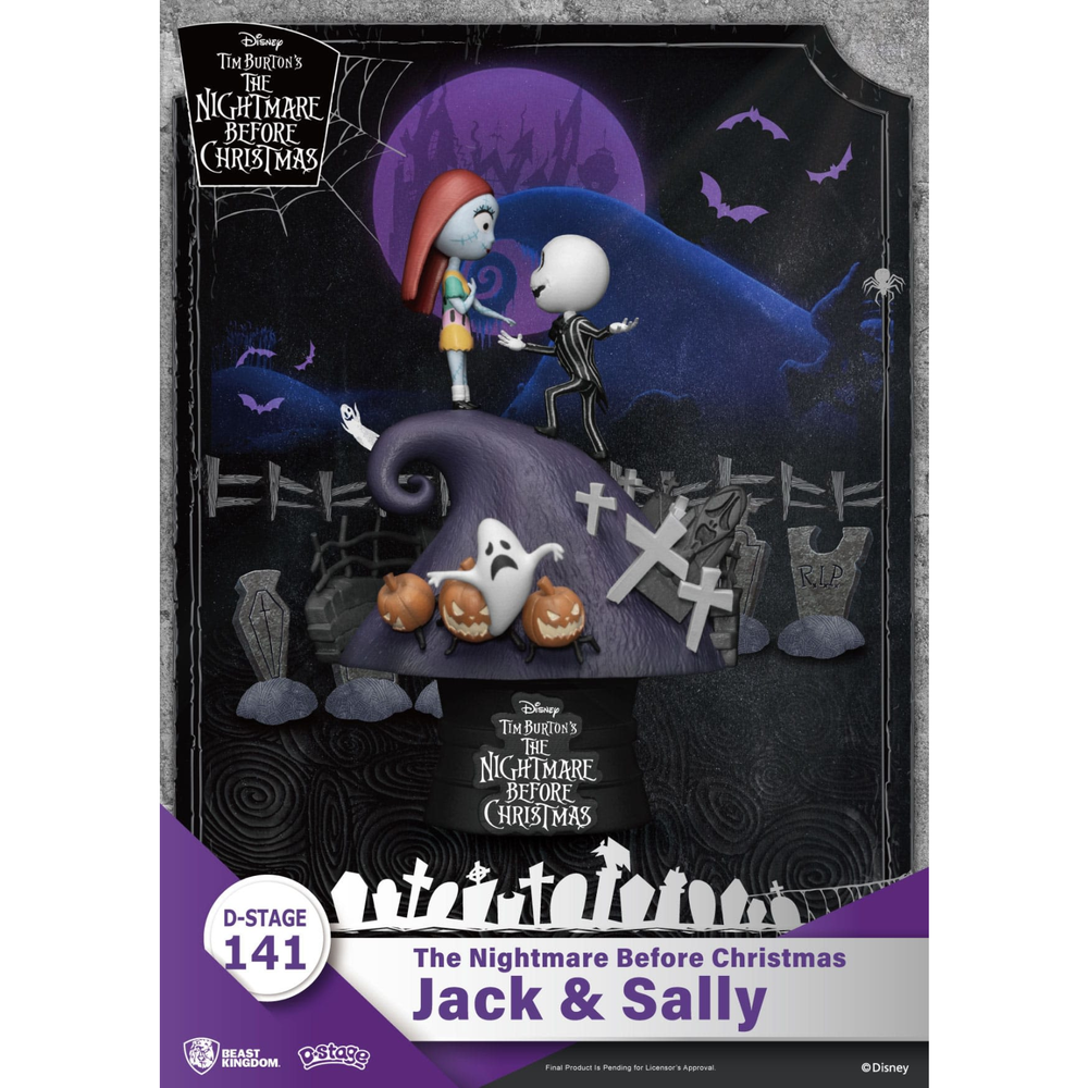 Nightmare before Christmas D-Stage PVC Diorama Jack & Sally 15 cm Afbeelding 1