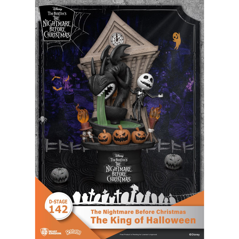 Nightmare before Christmas D-Stage PVC Diorama The King of Halloween 15 cm Afbeelding 1