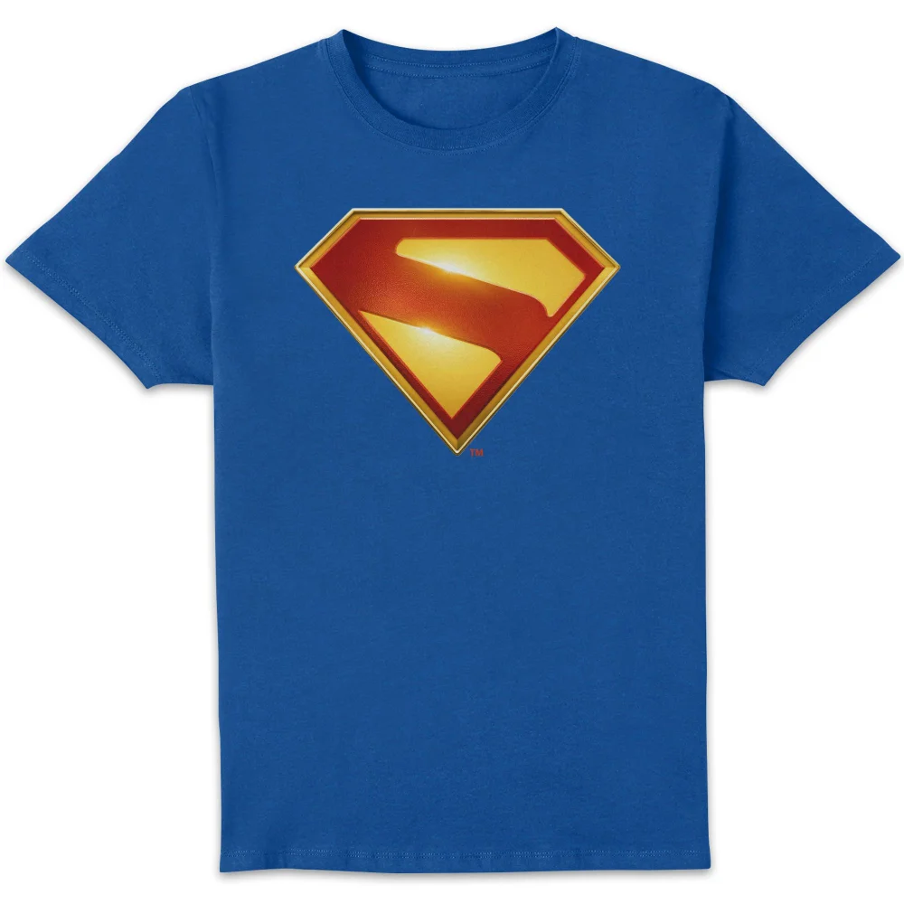 DC Comics Superman 3D Superman Logo Unisex T-Shirt - Blue - S Afbeelding 1