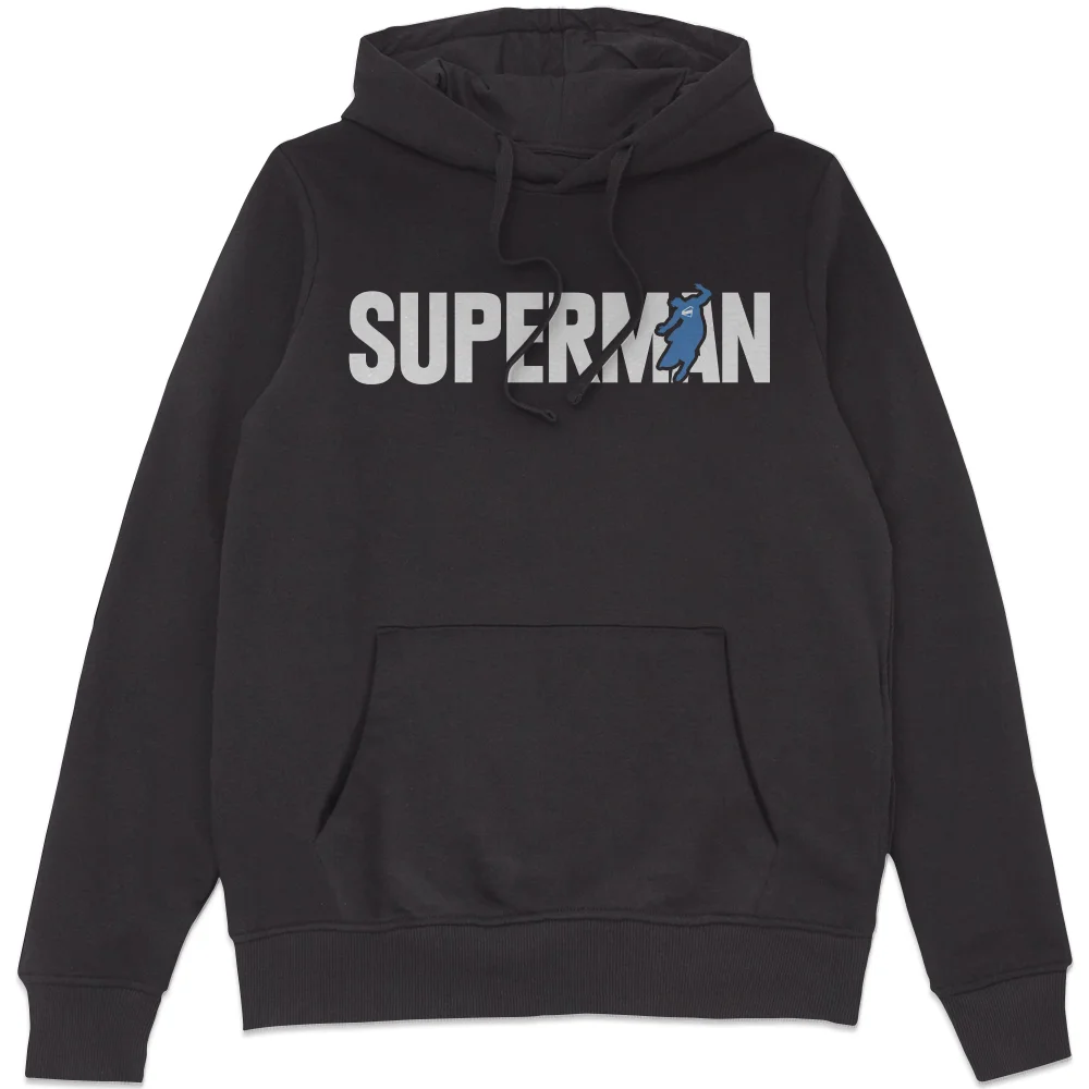 DC Comics Superman Hoodie Man Of Steel Hoodie - Black - S Afbeelding 1