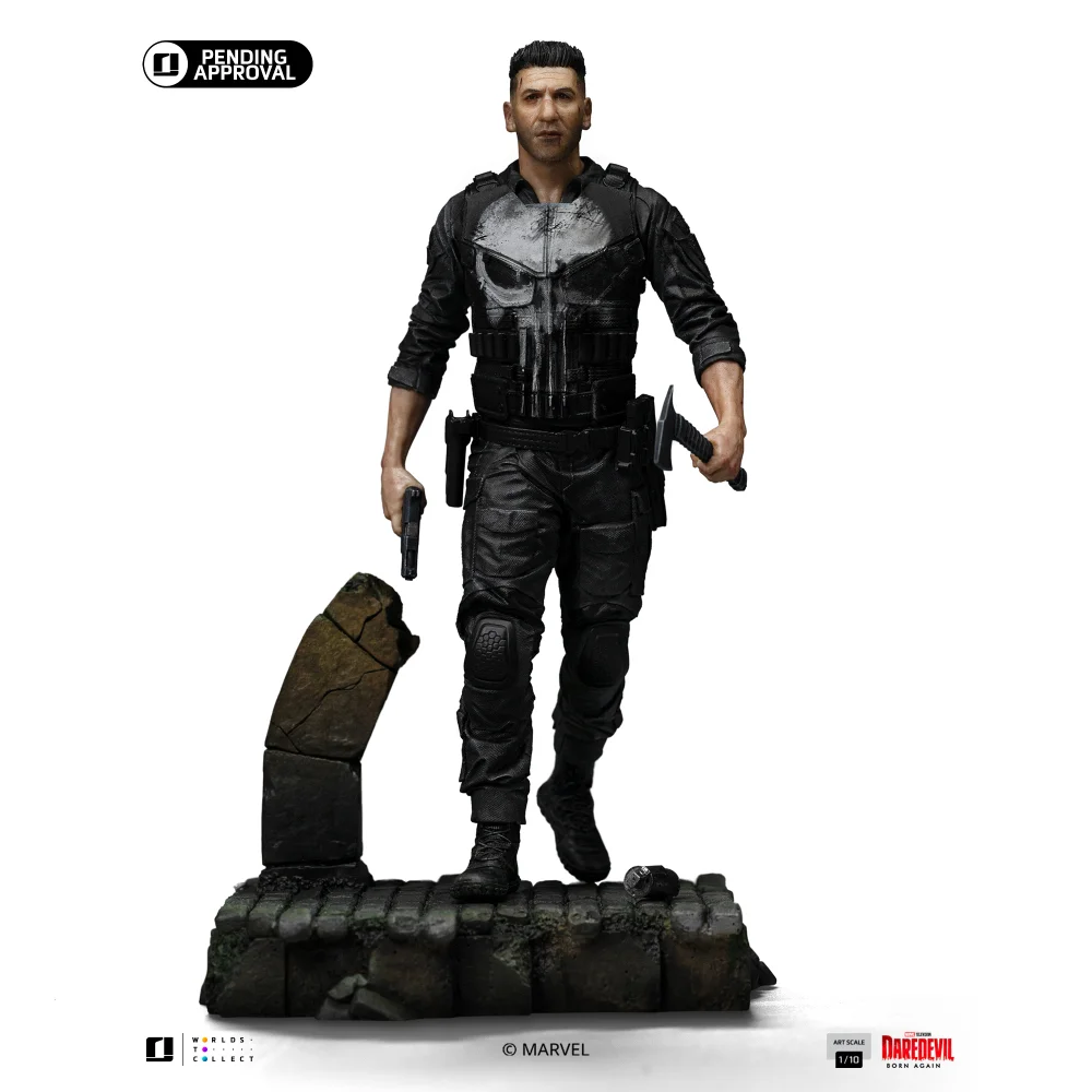 Iron Studios Daredevil: Born Again Punisher Art Scale 1/10 Statue Afbeelding 1