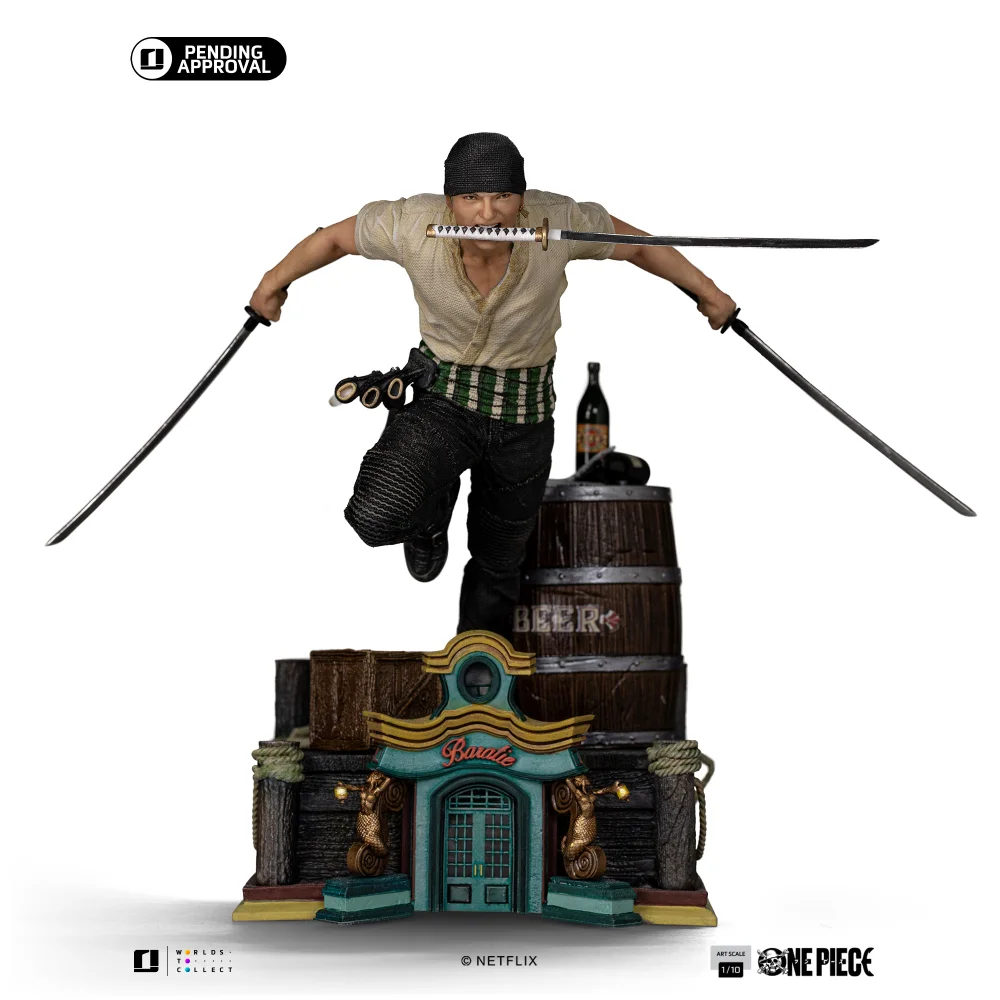 Iron Studios One Piece Zoro Art Scale 1/10 Statue Afbeelding 1