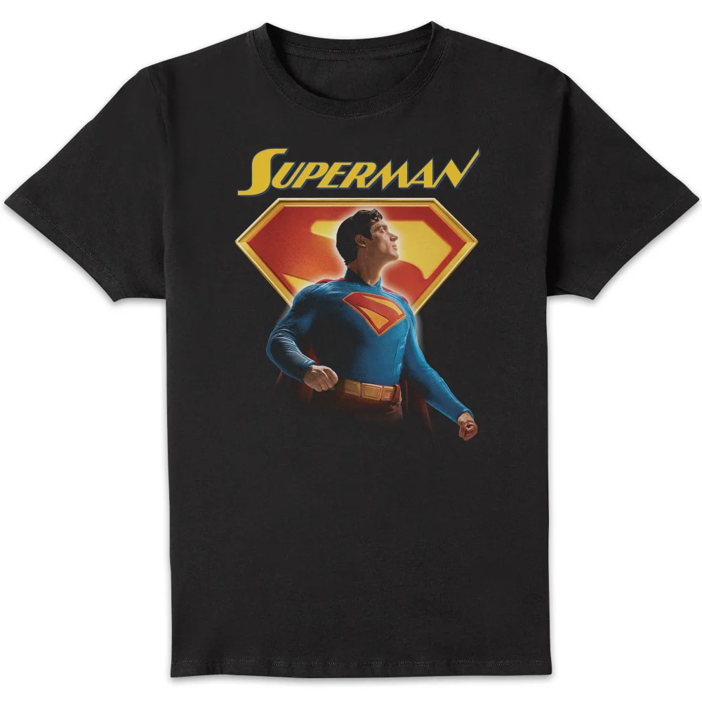DC Comics Superman Man Of Steel Unisex T-Shirt - Black - S Afbeelding 1